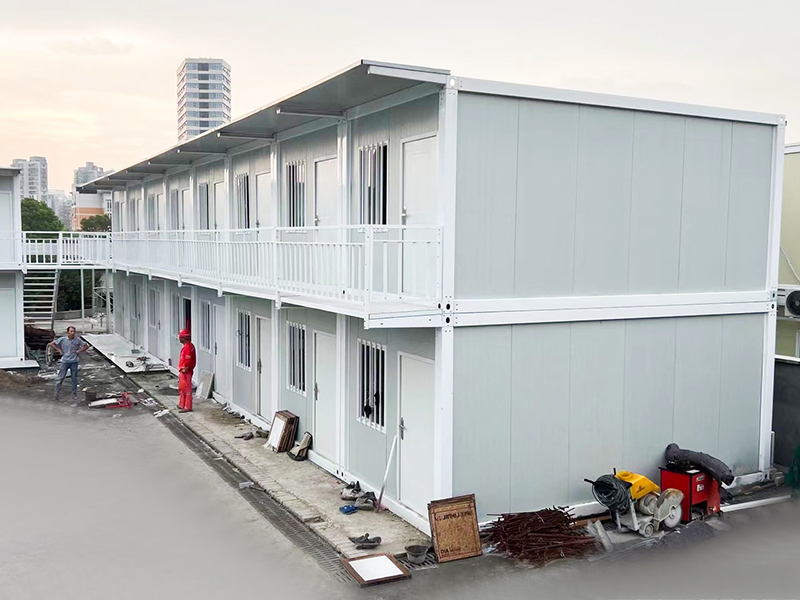 Myanmar Byggeplads Midlertidig sovesal Hurtigsamlet containerrum