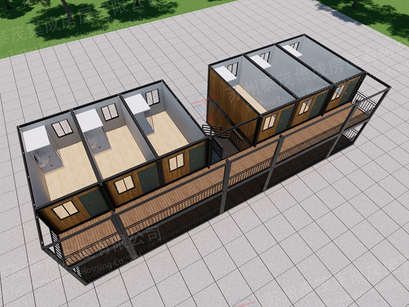 Filippinsk hotel-stil hurtigsamlet containerrum