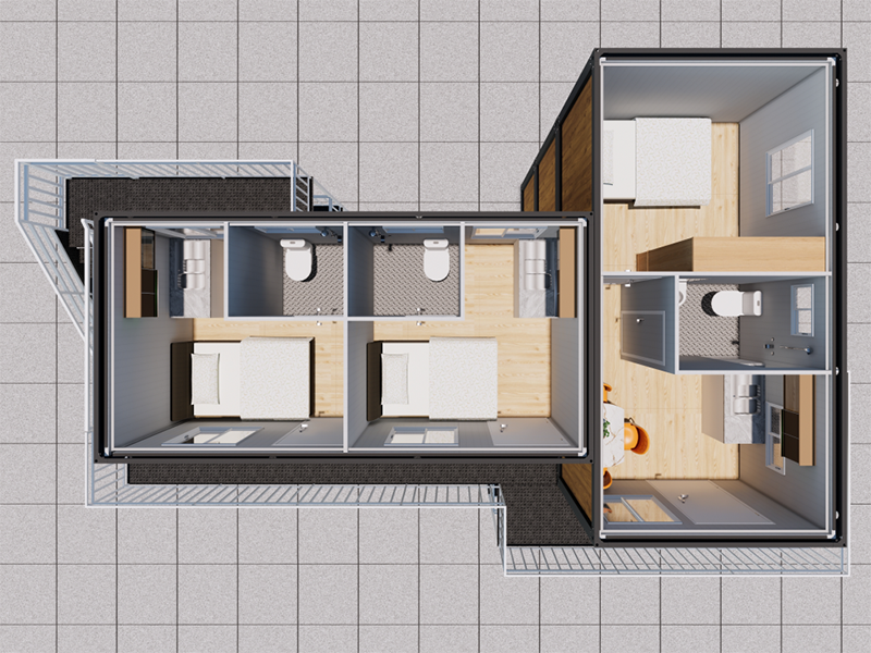 Malaysia selvbygget hurtigsamlet containerhus